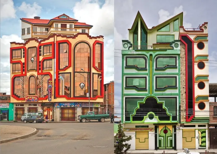 Дома в боливийских горах, которые выглядят как из космоса