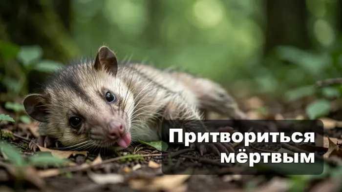 Кто из животных притворяется мёртвым и зачем ему это нужно