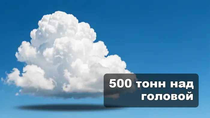 Сколько на самом деле весит облако