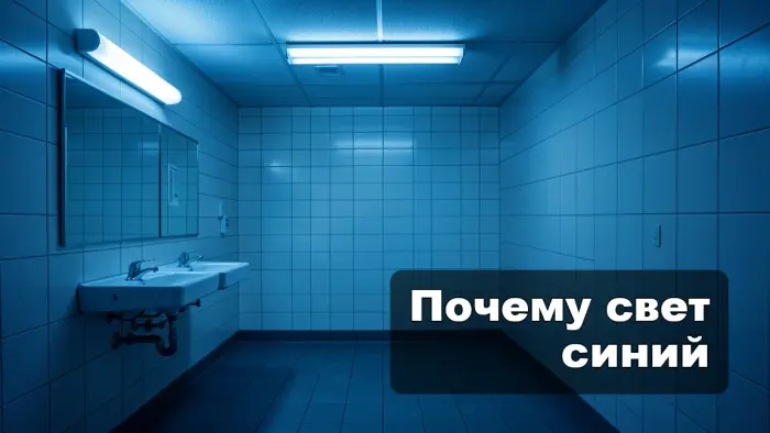 Зачем в общественных туалетах включают синий свет