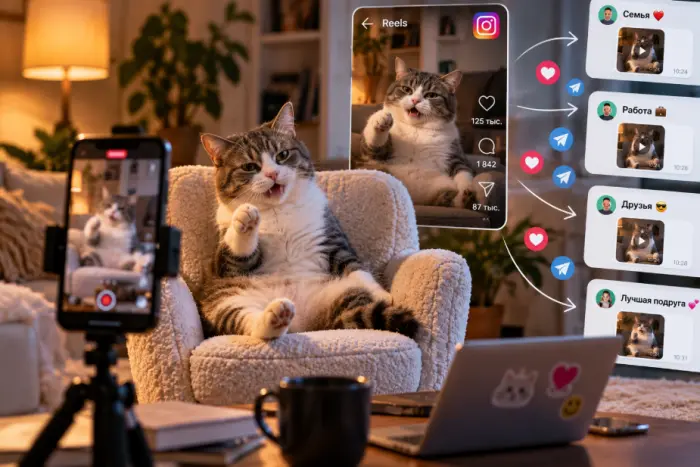 Как мем из Instagram* попадает в каждый чат