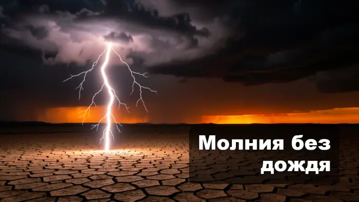Что такое сухая гроза и почему она опасна