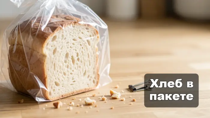 Почему хлеб черствеет в закрытом пакете и как это остановить
