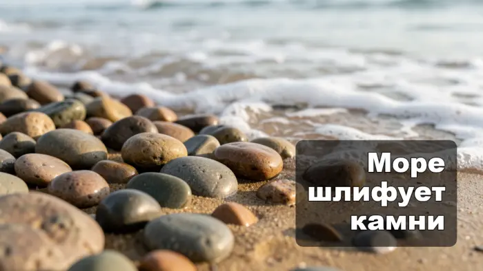 Почему на пляже появляются идеально круглые камни